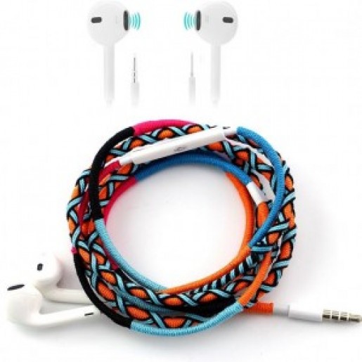 Kulaklık ve Ses Ürünleri - Apple iPhone 5 - 6 için El Yapımı Örgü Kulaklık